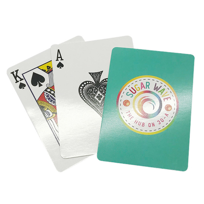 comprar 54 cartões de jogo padrão do costume do tamanho do pôquer dos PCes com 2 palhaços online manufacture