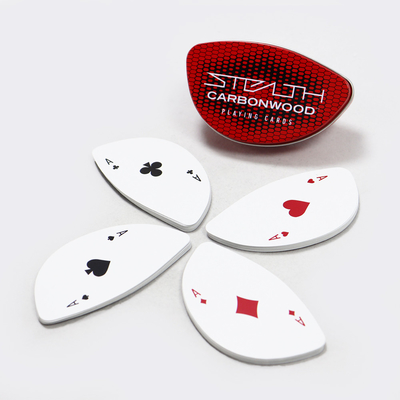 comprar Impressão personalizada Cartões de jogo Deck Caixa de estanho Embalagem folhagem de forma especial Cartões de pôquer online manufacture