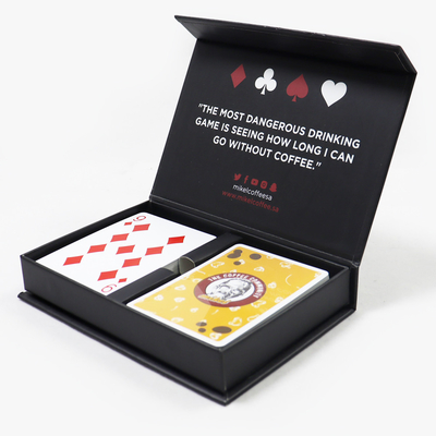 comprar Customizado 100%PVC cartas de jogo dois decks Design Impressão Logotipo plástico lavável Uma caixa de duas cartas de jogo de poker online manufacture