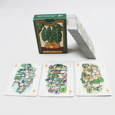 comprar Cartões de jogo de plantas verdes personalizadas 63x88mm Cartão de jogo de magia online manufacture