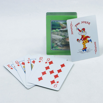 comprar Cartões de jogo de plástico verde 3D impermeável Cartão de jogo de desenhos animados de PVC durável online manufacture