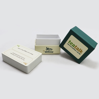 comprar Impressão personalizada de alta qualidade engraçada conversa de chá conversa de jogos de cartas impressão fazer verde lindo menina jogo de cartas chat online manufacture