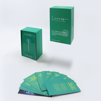 comprar Impressão de Afirmação Positiva Jogo de Cartas Personalizado para Mulheres Produtores de Desenho de Jogo de Cartas em Francês Com Caixa online manufacture