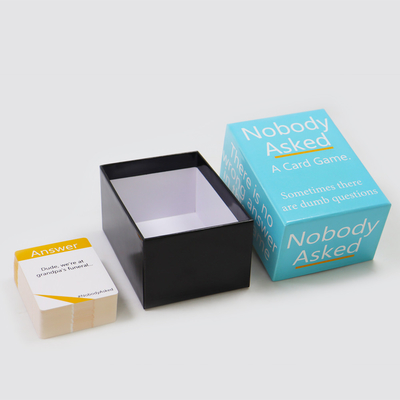 comprar Jogo de cartas de perguntas de alta qualidade personalizado não pode ajudar a cair jogos de cartas de desenho de amostras de impressão de fabricação online manufacture