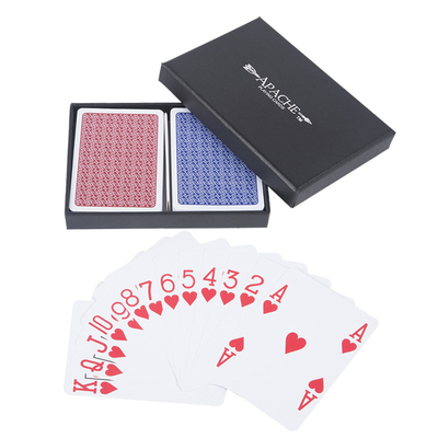 comprar Cartões de Poker de Plástico Suave e Impermeável Impresso Cartões de Jogo de PVC Durável 63x88mm online manufacture
