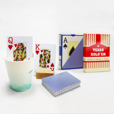 comprar Finitura de superfície personalizada Índice Jumbo à prova d'água Conjunto de cartas de pôquer de plástico online manufacture
