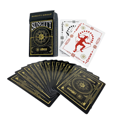 comprar Desenho personalizado aceitável papel de ouro preto cartas de jogo para festa jogo em ecológico online manufacture