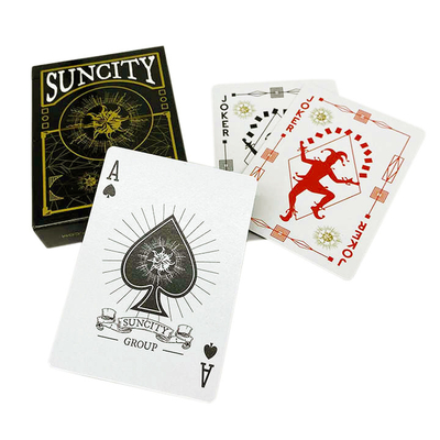 comprar Cartões de jogo de poker personalizados Original com impressão de papel de ouro de luxo online manufacture