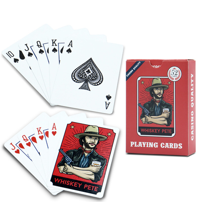 comprar Cartões de jogo de poker de papel com caixa Recreação personalizada Jogar cartas ao estilo cowboy online manufacture
