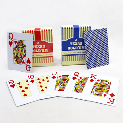comprar Design personalizado fonte impermeável Jumbo Cartas de jogo de cassino com caixa logotipo personalizado CMYK online manufacture