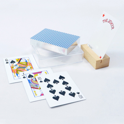 comprar Bordas de prata personalizadas de cartas de jogo vernizadas e personalizadas com caixas de plástico duras online manufacture