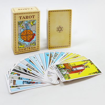 comprar Cartões de Tarot personalizados Conjunto de baralho com guia Livro Normal Superfície de acabamento personalizado online manufacture