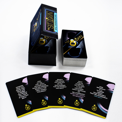 comprar Cartões de jogo de casal bêbado de noite Cartões de conversa impressos personalizados Cartões de iniciação Divertidos Cartão de jogo padrão online manufacture