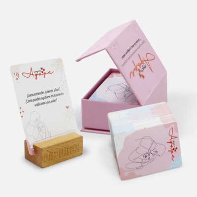 comprar Cartão de Perguntas Profundas de Casal com Caixa Magnética Jogos de Cartas de Casal Personalizados para Conhecer o Outro online manufacture