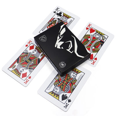 comprar Design de Impressão Personalizada Cartas de Jogar Pretas Personalizadas com Tamanho Personalizado online manufacture