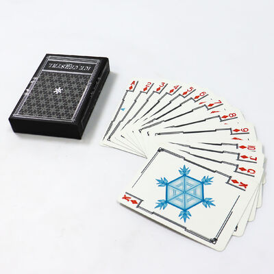 comprar 320gm Papel de núcleo preto Cartas de jogo personalizadas com logotipo de design personalizado em tamanho 57x87mm online manufacture