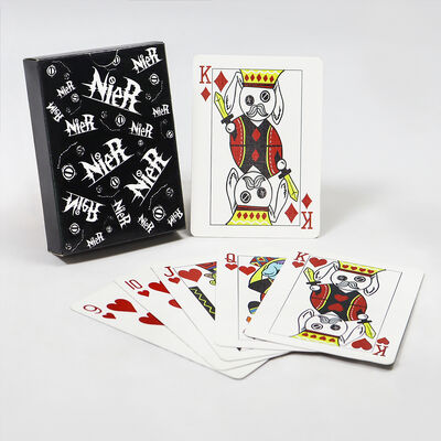comprar Baralho de cartas de pôquer de papel com núcleo preto e azul, tamanho padrão personalizado, com caixa e logotipo personalizado online manufacture