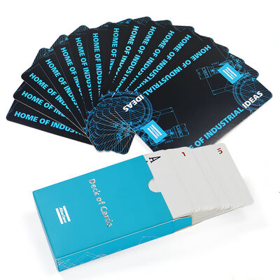 comprar Cartas de baralho personalizadas para atacado com logotipo personalizado em caixa de plástico e impressão CMYK online manufacture