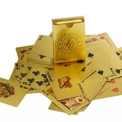 comprar O ouro personalizou cartões de jogo impermeáveis do plástico 63*88mm online manufacture