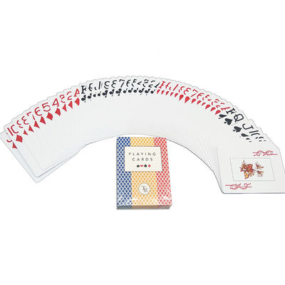 comprar cartões de jogo plásticos impermeáveis de 0.35mm, impressão a cores completa feita sob encomenda dos cartões CMYK do pôquer online manufacture