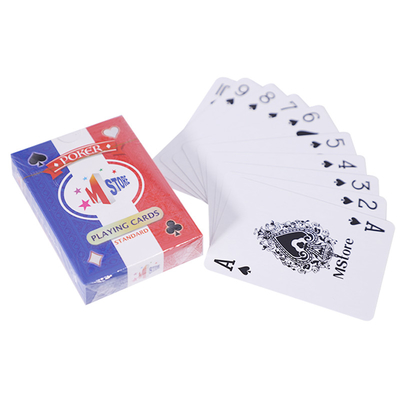 Cartões de jogo de papel da cor 54 de Pantone com logotipo feito sob encomenda de 4 ternos