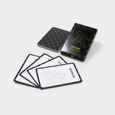 Personalizado de alta qualidade, seu próprio jogo de cartas com posições de pressão sexy, design, paixão, casal engraçado, postura de quarto, jogos de cartas, pôquer
