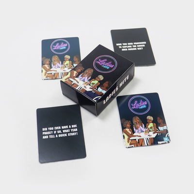 Jogo de cartas impressível para meninas Jogo de cartas Premium Meninas Noite Pink Card Gam