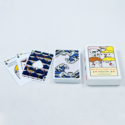 100% PVC Jogos de Cartas Impermeável Custom Kids Design And Pattern Deck Durável