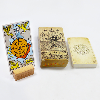 Fornecedor confiável de cartas de alta qualidade personalizadas Cavaleiro-Esperança Tarot Viagem espiritual Exquisitos conjuntos de presentes de cartas de Tarot