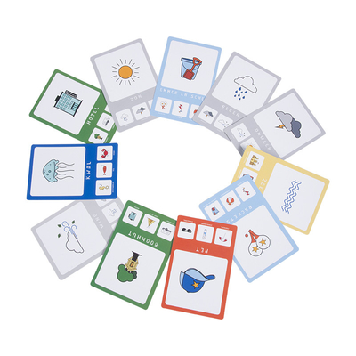 Cartas de aprendizagem de crianças para a educação precoce personalizado flash cartão de impressão de cartões de papel jogo cartões de padrão de alfabeto personalizado