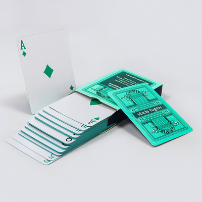Fabricação Profissional Impressão Por Venda de Cartões de Jogo Personalizados Cartões Green Edge e Caixa