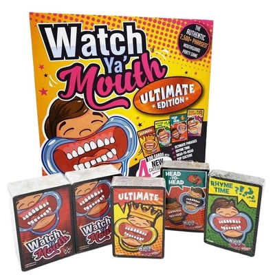 Edição da Família Crystal Ya' Mouth de tamanho personalizado O Último Jogo de Cartas do Guarda-Boca Hilarante