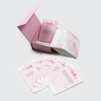 Jogo de cartas de afirmação diária personalizado para casais Serviços de impressão personalizados