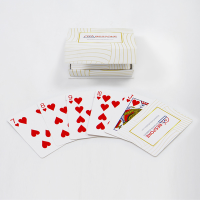 Impressão personalizada de papel de poker em cores com cartão de jogo com logotipo no formato de arte do Kuwait