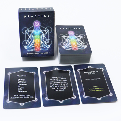 63x88mm Normal Impressão personalizada Cartões de Afirmação do Espírito Adulto Positivo para todas as idades