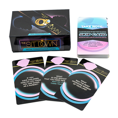 Jogos de cartas para casais adultos Impressão personalizada para conversa inicial engraçada