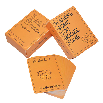 Conjunto de caixas duplas de design personalizado Festa de entretenimento bebendo Jogos de cartas para adultos