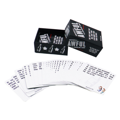 Impressão CMYK / Pantone em cores Design personalizado Adultos Actividade Casual Jogo de cartas de bebida