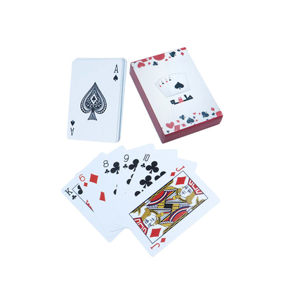 Impressão personalizada Pacotes duplos Poker lavável 100% todos de plástico Cartões de jogo PVC à prova d'água
