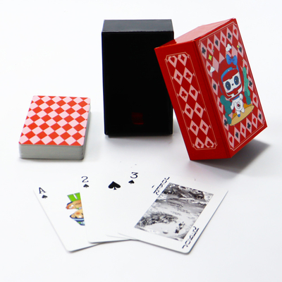 Conjunto de poker de gaveta de design personalizado para jogar cartas impressora de acabamento de superfície personalizado