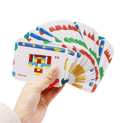 Jogo de Aprendizagem Educativa para Crianças Cartões Flash Impressos Personalizados Com Gráficos Coloridos