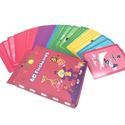 Jogos de aprendizagem personalizáveis para crianças animais plantas estudo flash cards impressão