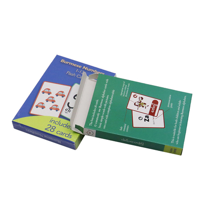 Tamanho personalizado Netters Anatomia Alfabeto Pocket Matemática Flash Cards Desenhos personalizados