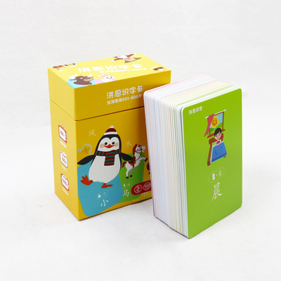 Desenho personalizado Cartas Flash para crianças Cartas de prática de aprendizagem de chinês