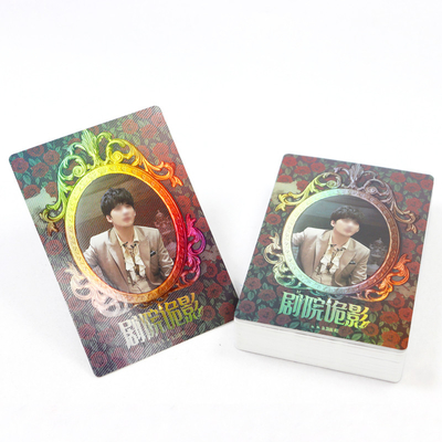 Cartões de jogo de impressão holográfica ecológica para jogos de cartas colecionáveis Design personalizado e elegante