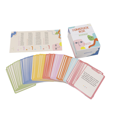63x88mm ou brinquedos divertidos personalizados para piqueniques ao ar livre Jogo de cartas interativo pai-filho