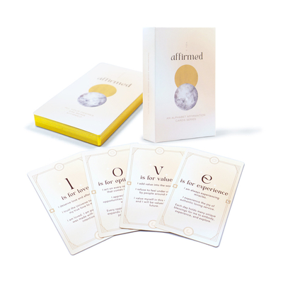 Exemplo de caixa dupla Luxury Gold Edge Cartões de afirmação de gratidão personalizados Cartões diários inspiradores ilustrados