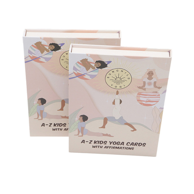 Artigo de arte de formato de IA Cartões personalizados de yoga para crianças aprendendo desenhos educativos e divertidos