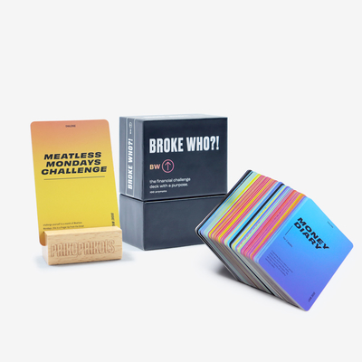 Desafio de Perguntas de Bebidas Personalizadas Jogos de Cartões Deck Com Impressão