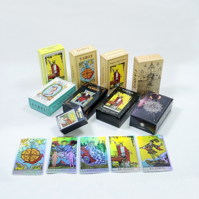 Jogo de adivinhação para iniciantes 78 cartas de tarô em diferentes idiomas com guia